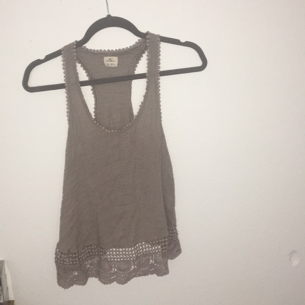 Mauve textured tank top